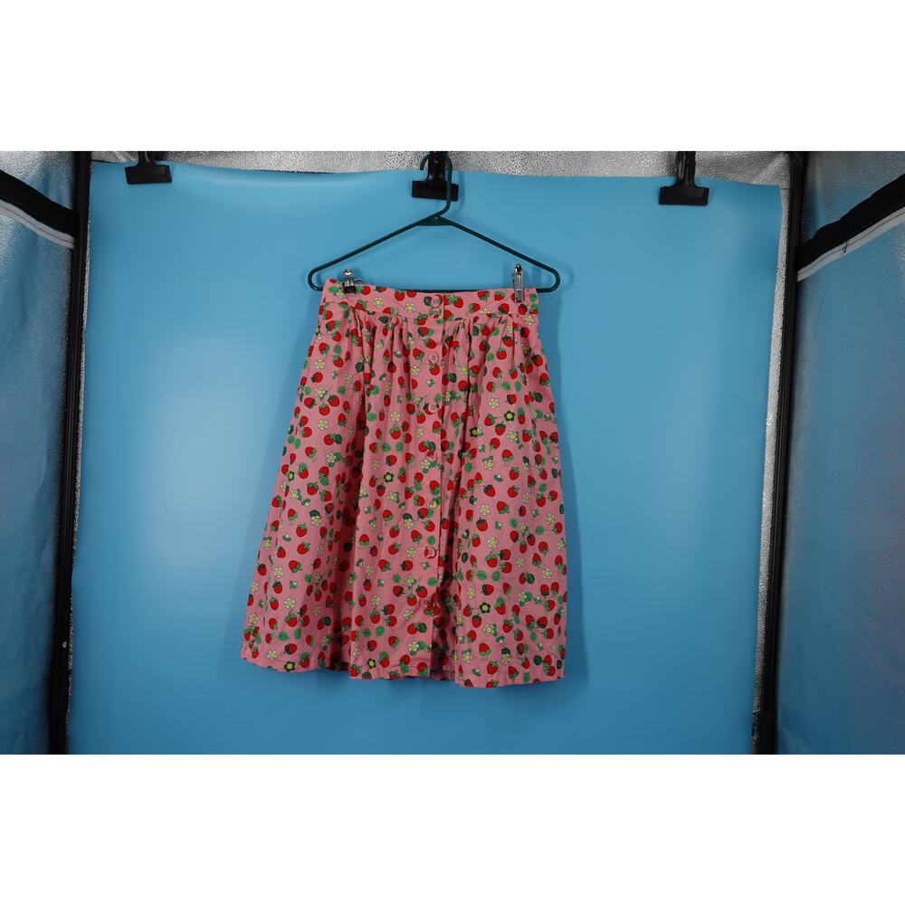 Modcloth Size 8 Strawberry Field Skirt - Picture 4 of 8